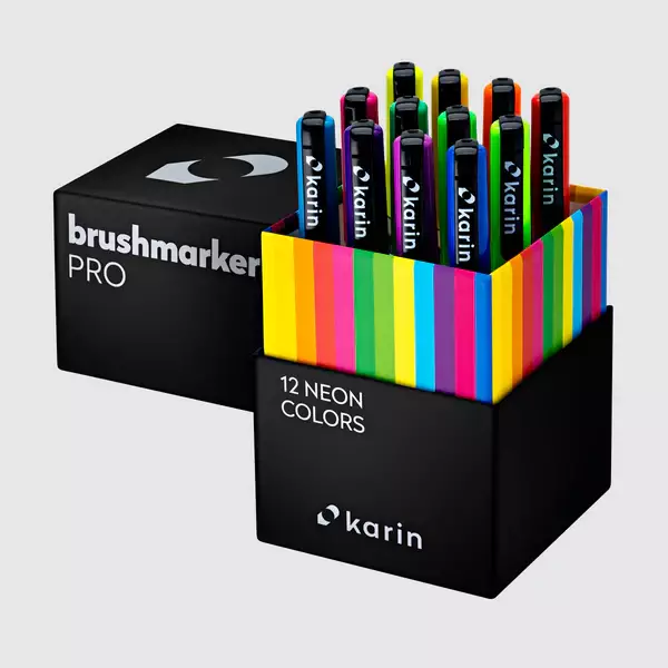Brushmarker PRO Set 12 Neon Colors - 1
