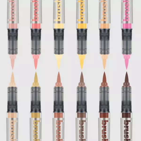 Brushmarker PRO Set 12 Skin Colors - 3