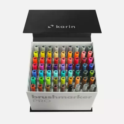 Brushmarker PRO Set 60 Colors + 3 Blender
