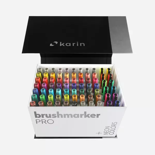 Brushmarker PRO Set 72 Colors + 3 Blender - 1