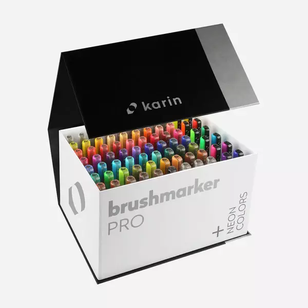 Brushmarker PRO Set 72 Colors + 3 Blender - 2