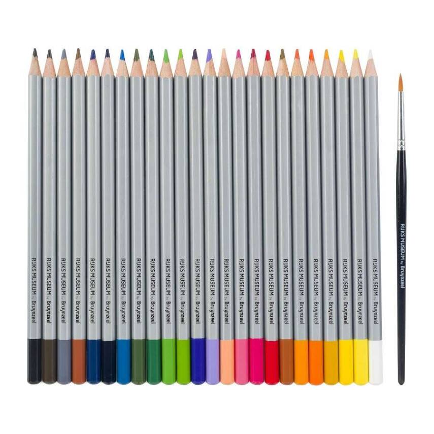 Bruynzeel Ruks Museum Aquarell Sulu Boya Kalem Seti 24'lü Metal Kutu - 2