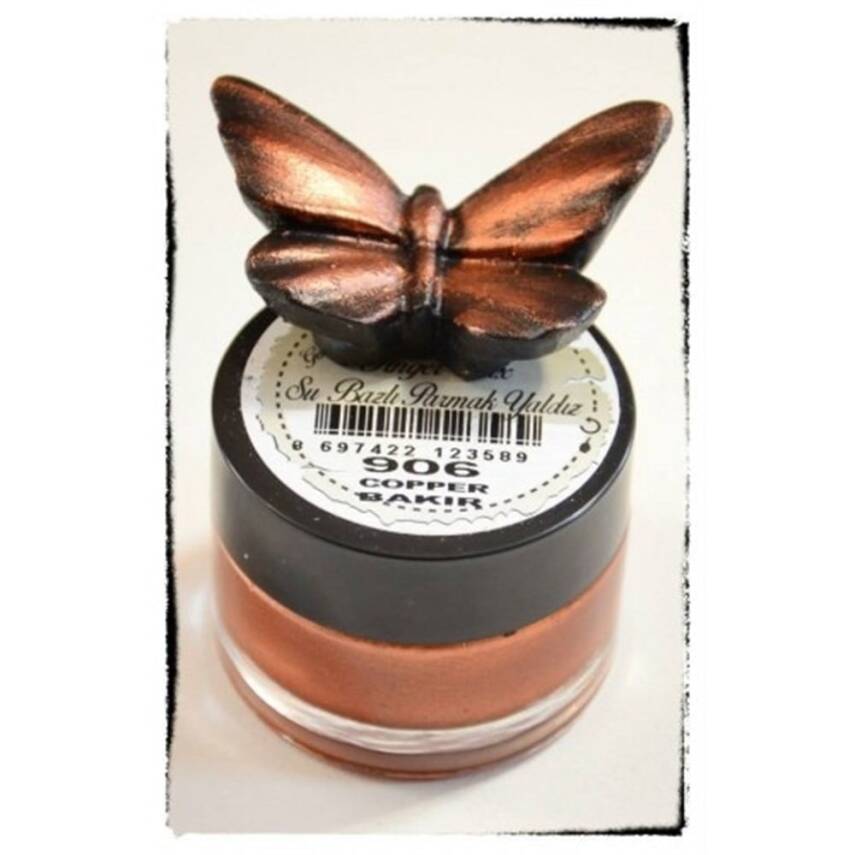 Cadence 906 Copper Water-Based Finger Glitter Paint (20 ml) - 1