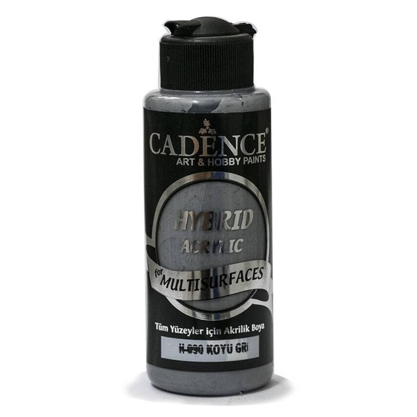 Cadence Akrilik Boya 120ml H-090 Koyu Gri - 1