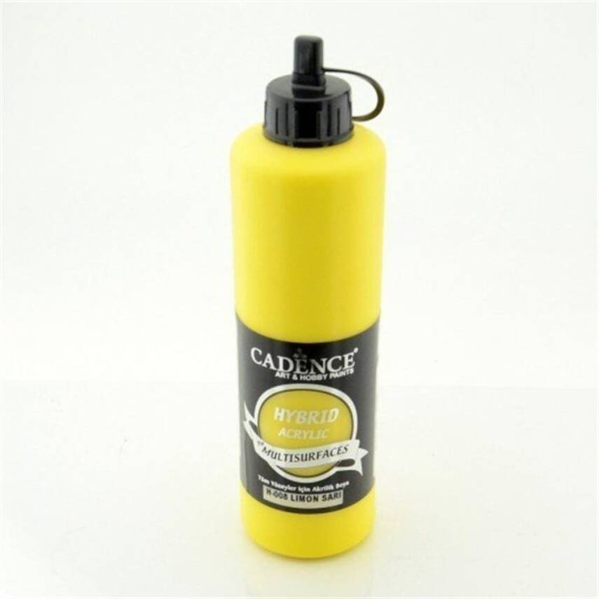 Cadence Akrilik Boya 500ml H-008 Limon Sarı - 1