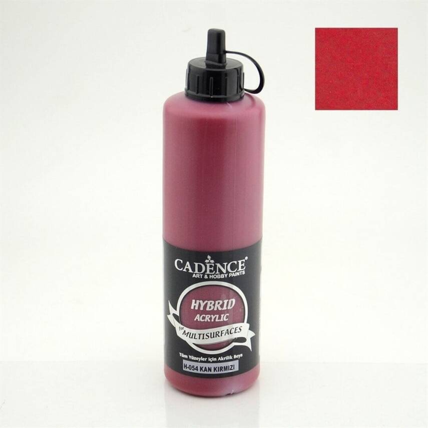 Cadence Akrilik Boya 500ml H-054 Kan Kırmızı - 1