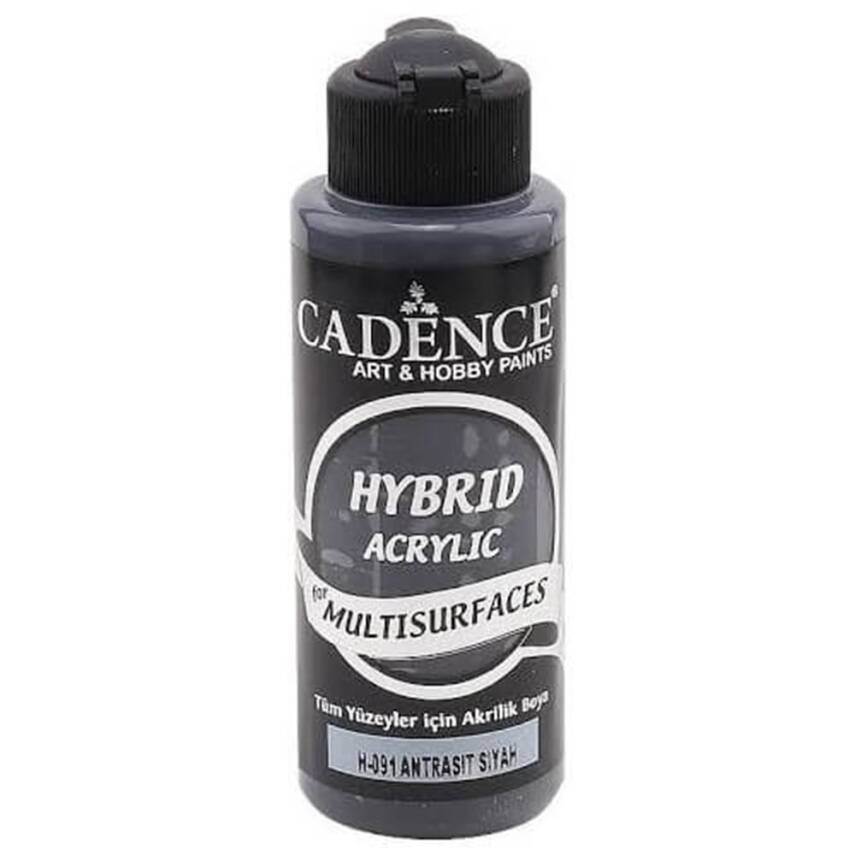 Cadence Akrilik Boya 500ml H-091 Antrasit Siyah - 1