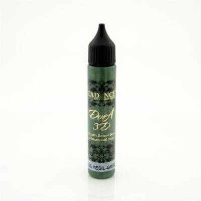 Cadence Boyutlu 3D Dora Boncuk Boya H002 5135 Yeşil - 2