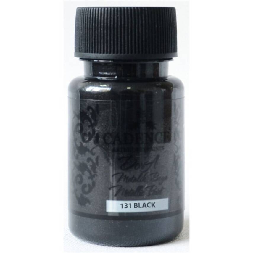 Cadence Dora Metalik Boya 50ml 131 Black - 1