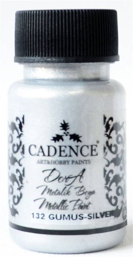 Cadence Dora Metalik Boya 50ml 132 Gümüş - 2