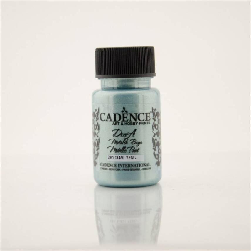 Cadence Dora Metallic Paint 50 ml 201 Blue Green - 1