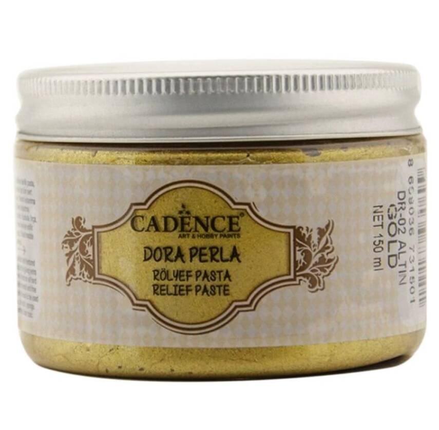 Cadence Dora Perla Rölyef Pasta DR-02 Altın - 2