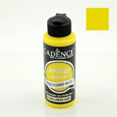 Cadence Hybrid Multisurface Acrylic Paint 120 ml H008 Lemon Yellow