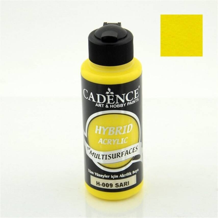 Cadence Hybrid Multisurface Acrylic Paint 120 ml H009 Yellow - 1