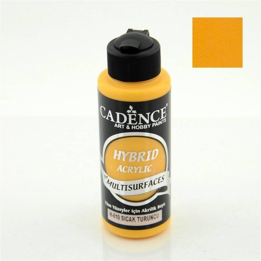 Cadence Hybrid Multisurface Acrylic Paint 120 ml H010 Warm Orange - 2