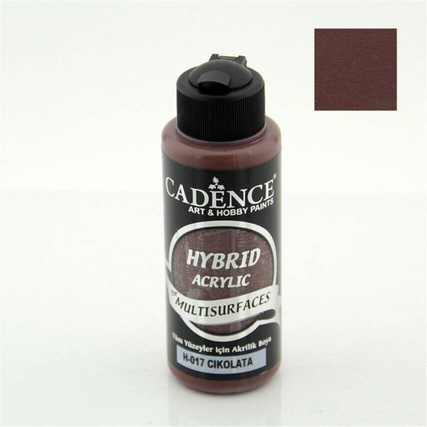 Cadence Hybrid Multisurface Acrylic Paint 120 ml H017 Chocolate - 2