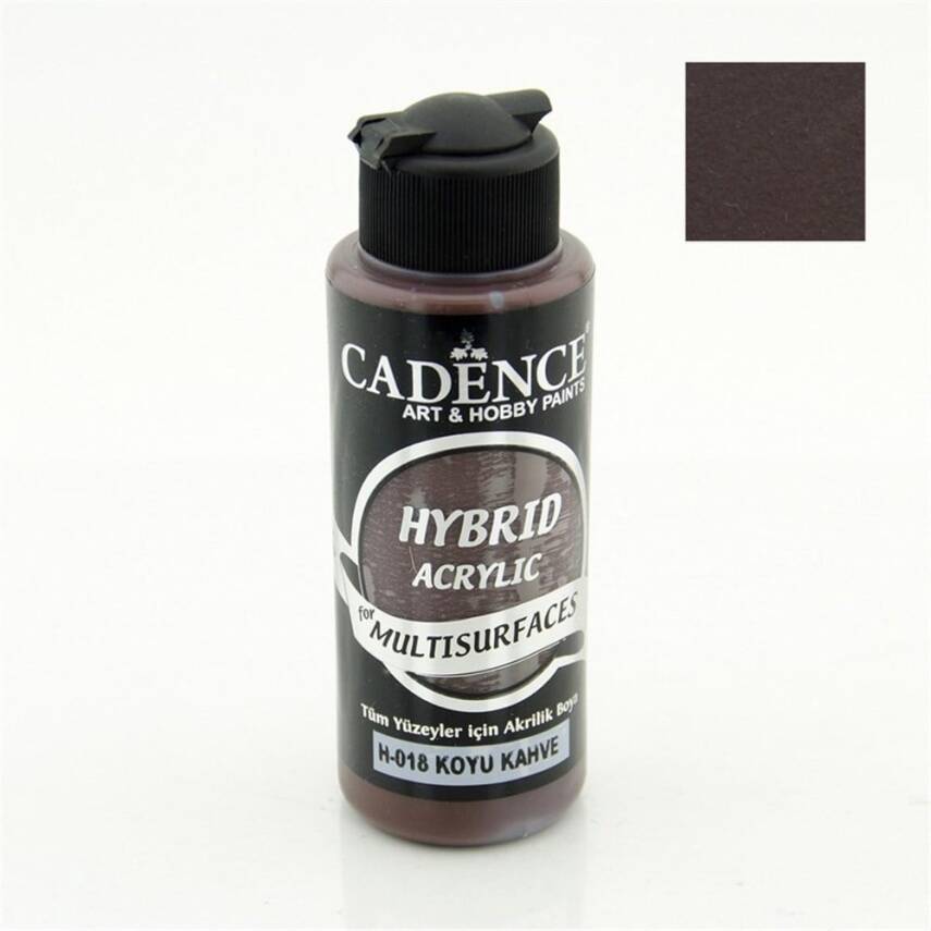 Cadence Hybrid Multisurface Acrylic Paint 120 ml H018 Dark Brown - 1