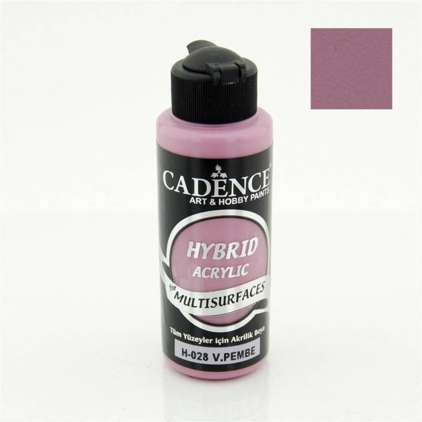 Cadence Hybrid Multisurface Acrylic Paint 120 ml H028 V. Pink - 1