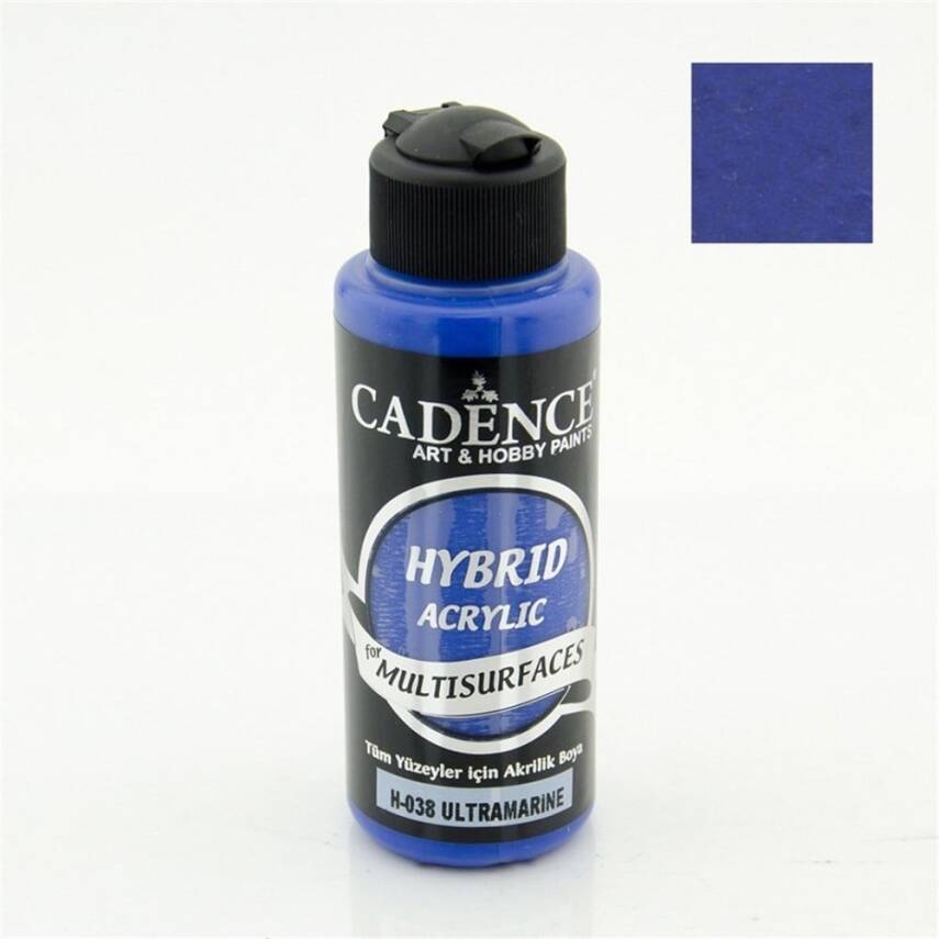 Cadence Hybrid Multisurface Acrylic Paint 120 ml H038 Ultramarine Blue - 1