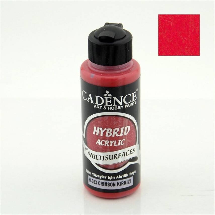 Cadence Hybrid Multisurface Acrylic Paint 120 ml H053 Crimson Red - 2