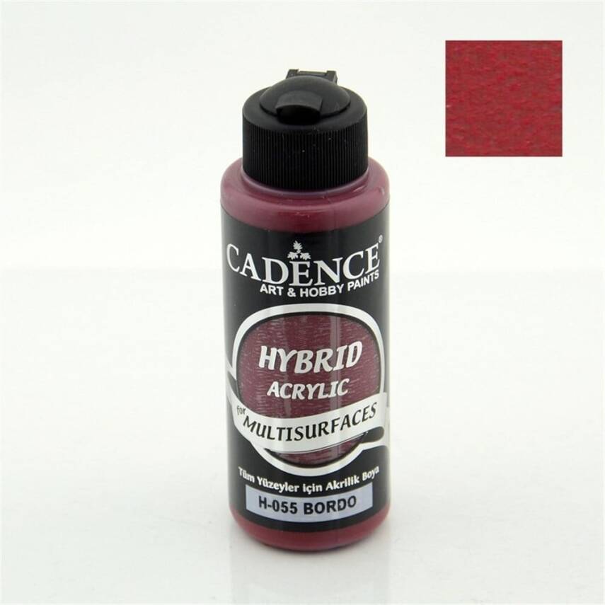 Cadence Hybrid Multisurface Acrylic Paint 120 ml H055 Claret Red - 2