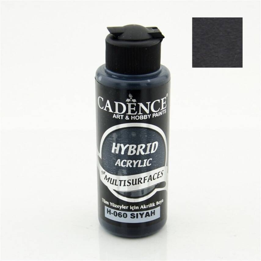 Cadence Hybrid Multisurface Acrylic Paint 120 ml H060 Black - 2