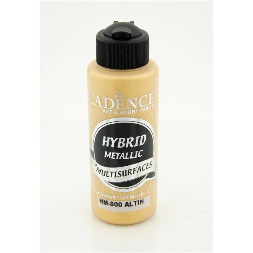 Cadence Hybrid Multisurface Acrylic Paint 120 ml HM800 Metallic Gold - 2