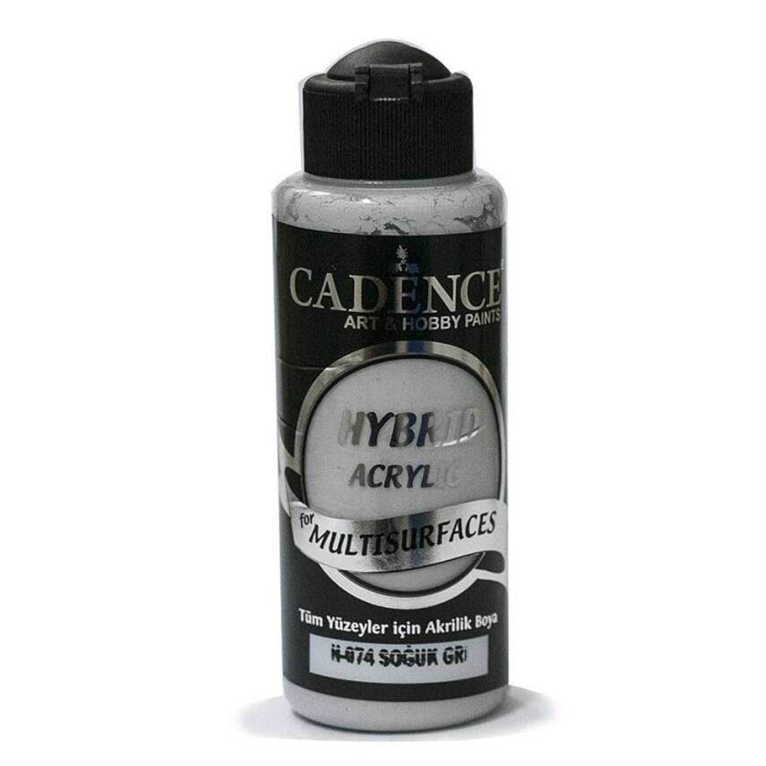 Cadence Hybrid Multisurface Acrylic Paint 120ml H-074 Cool Gray - 1