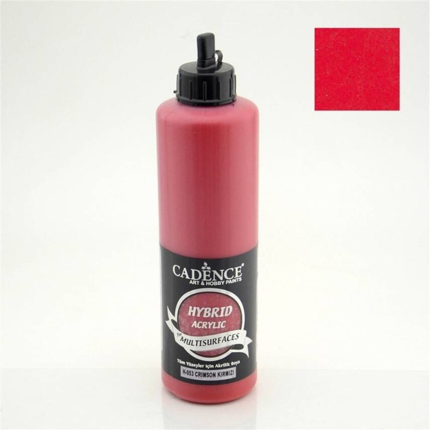 Cadence Hybrid Multisurface Acrylic Paint 500 ml H053 Crimson Red - 1