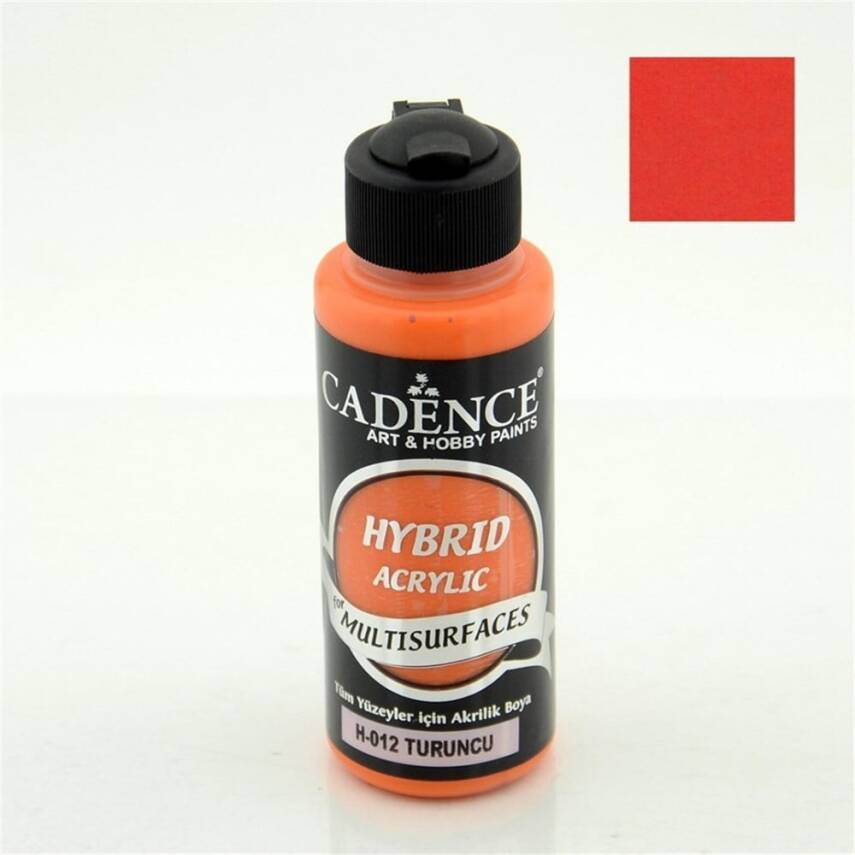 Cadence Hybrid Multisurface Akrilik Boya 120 ml H012 Turuncu - 2