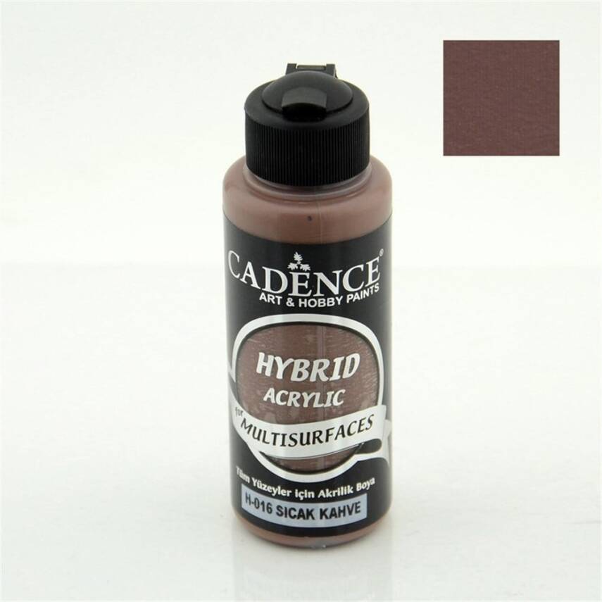 Cadence Hybrid Multisurface Akrilik Boya 120 ml H016 Sıcak Kahve - 2