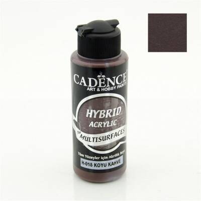Cadence Hybrid Multisurface Akrilik Boya 120 ml H018 Koyu Kahve