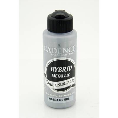 Cadence Hybrid Multisurface Akrilik Boya 120 ml HM804 Metalik Gümüş