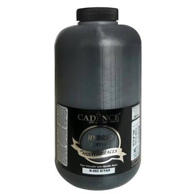Cadence Hybrid Multisurface Akrilik Boya 2 L H060 Siyah