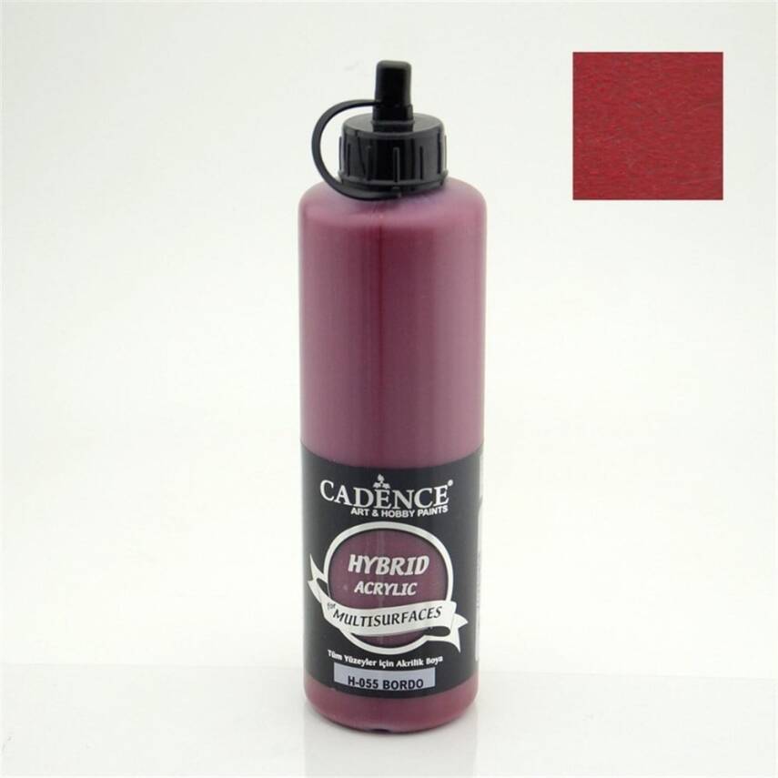 Cadence Hybrid Multisurface Akrilik Boya 500 ml H055 Bordo - 1