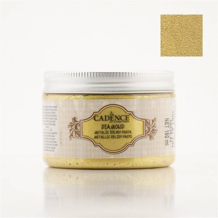 Cadence Metalik Rölyef Pasta Altın 150 ml - 1