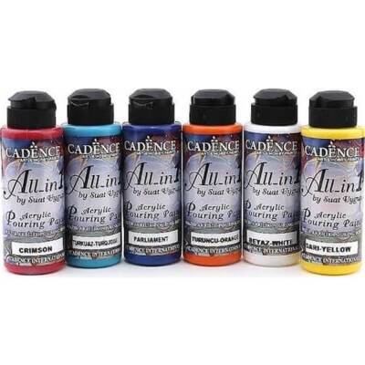 Cadence Pouring Effect 6-Piece Ready-Made Acrylic Paint Set