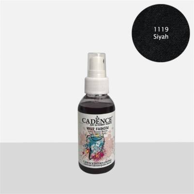 Cadence Spray Fabric Paint 100 ml Black 1119