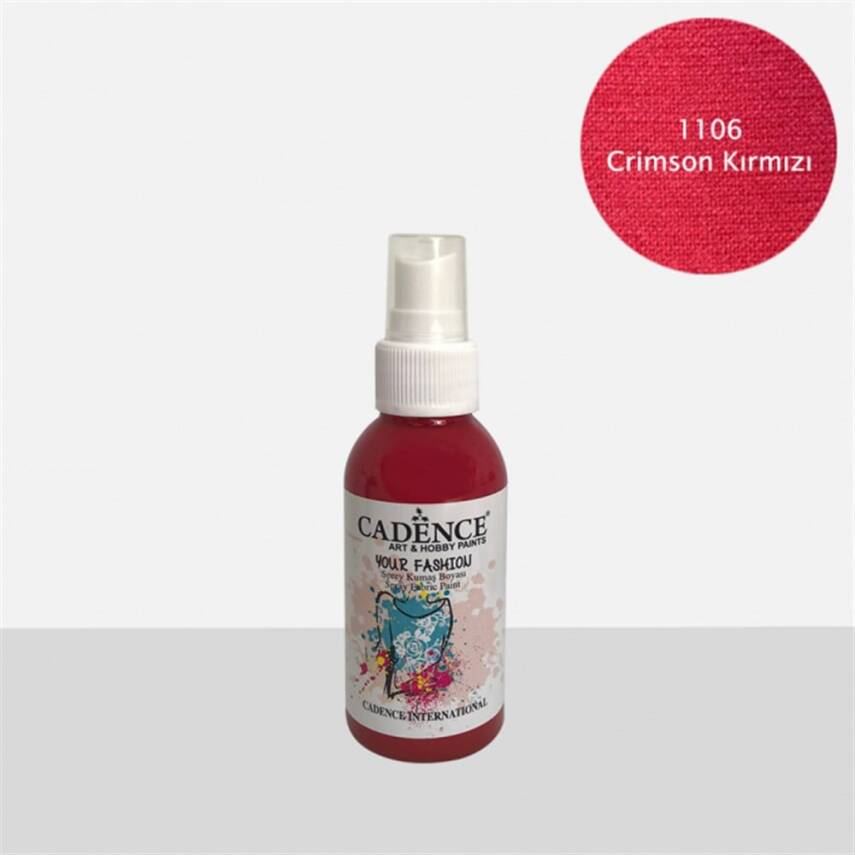 Cadence Spray Fabric Paint 100 ml Crimson Red 1106 - 1
