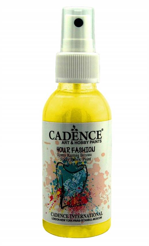 Cadence Spray Fabric Paint 100 ml Lemon Yellow 1101 - 1
