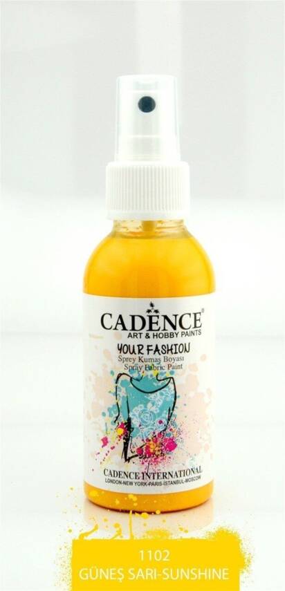 Cadence Spray Fabric Paint 100 ml Sunshine 1102 - 1