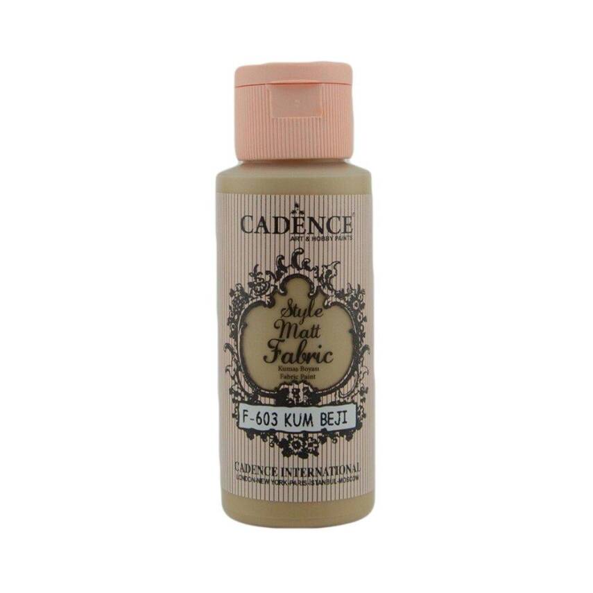 Cadence Style Matt Fabric Paint 59 ml 603 Sand Beige - 1