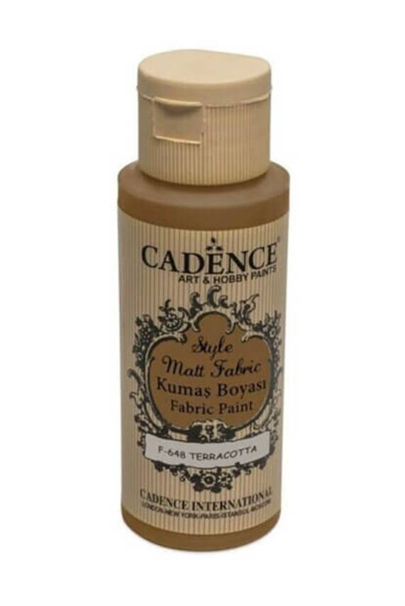 Cadence Style Matt Fabric Paint 59 ml 648 Terracotta - 1