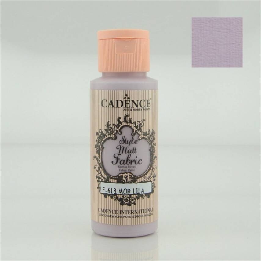 Cadence Style Matt Fabric Paint 59ml 613 Purple Lilac - 1