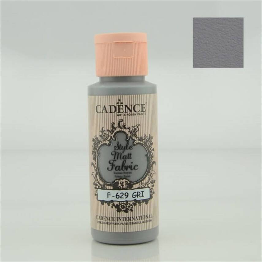 Cadence Style Matt Fabric Paint 59ml 629 Gray - 1