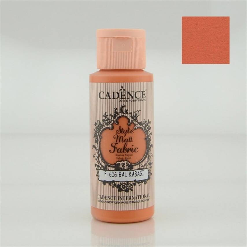 Cadence Style Matt Kumaş Boyası 59 ml 606 Bal Kabağı - 1
