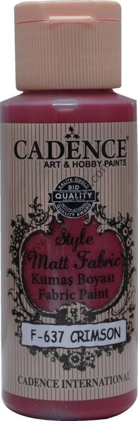 Cadence Style Matt Kumaş Boyası 59 Ml 637 Crimson - 1