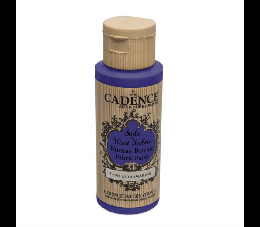 Cadence Style Matt Kumaş Boyası 59 Ml 644 Ultramarine - 1