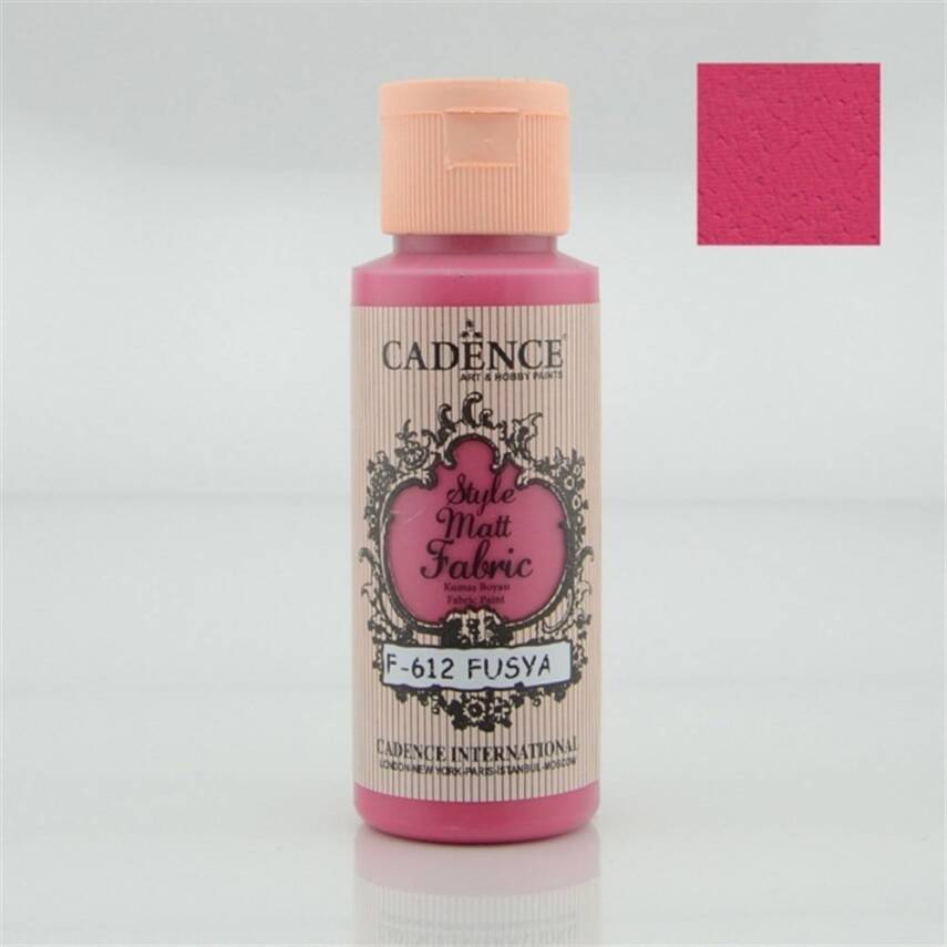 Cadence Style Matt Kumaş Boyası 59ml 612 Fuşya - 1