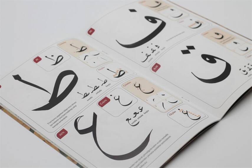 Calligraphy for Beginners Neskh Writing Method Ö.F.Dere - 1
